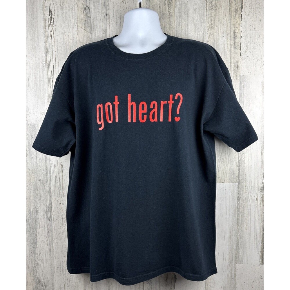 GOT HEART Funny GOT MILK Parody T-Shirt XL (24”x29”)